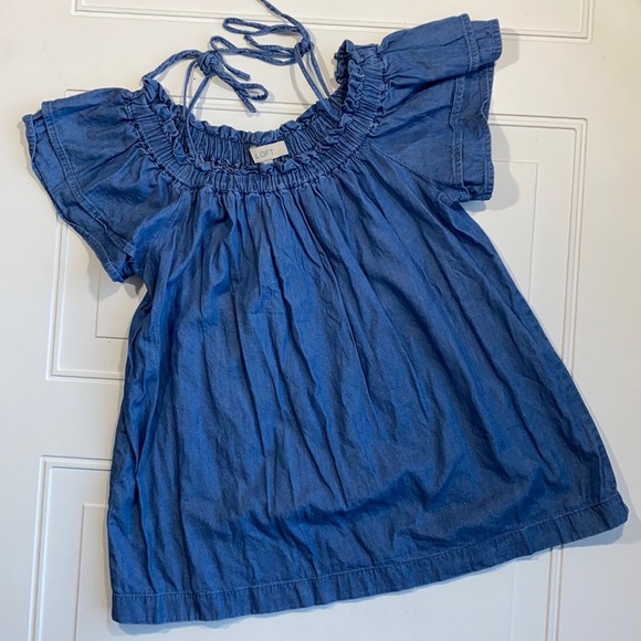 LOFT Tops - Loft Off the Shoulder Chambray Top S